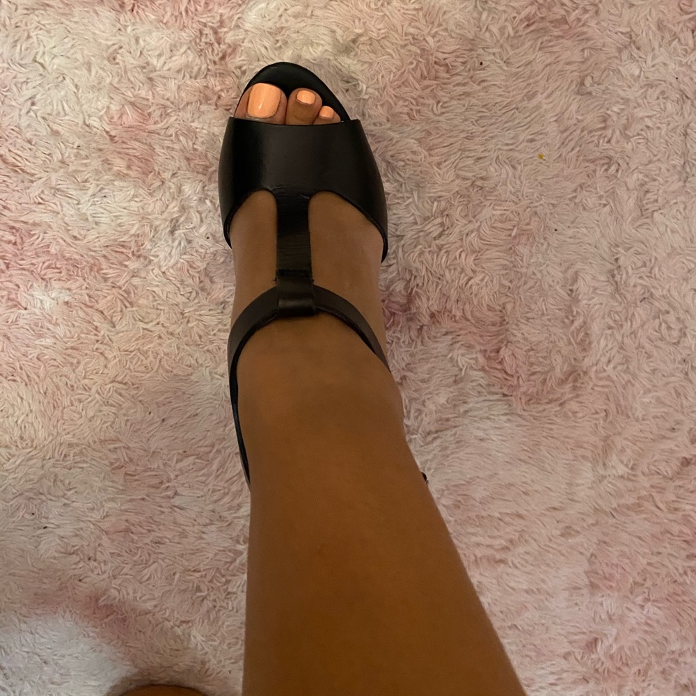 Black Steve Madden wedges